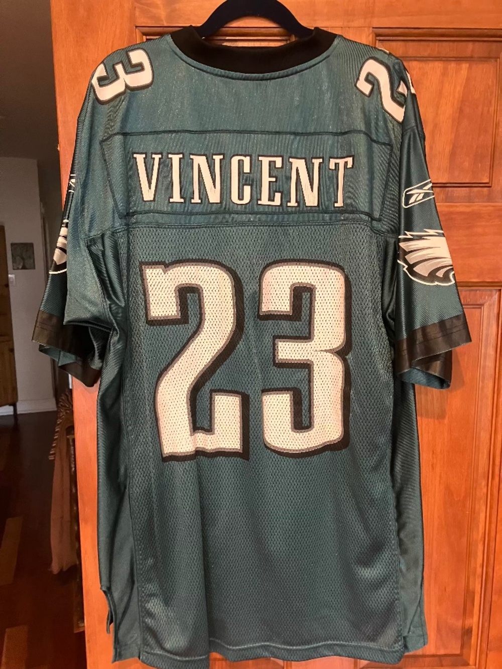 Reebok Authentic Troy Vincent Philadelphia Eagles Throwback NFL Jersey